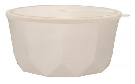 Салатник Plast Team STOCKHOLM с крышкой 3,1л молочный туман